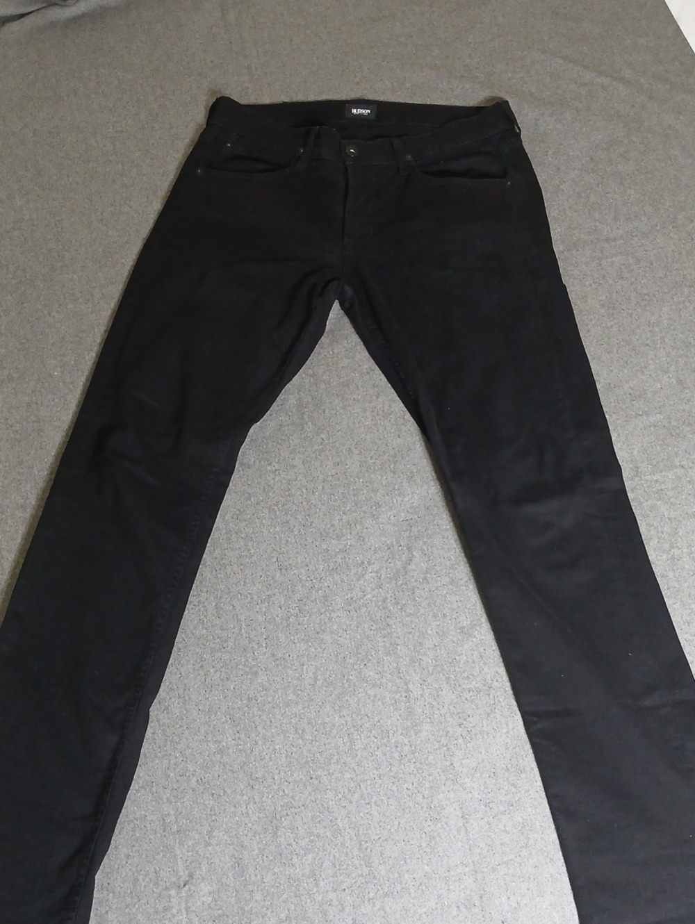 Hudson Jeans Men’s Slim Black Stretch Denim 32x34